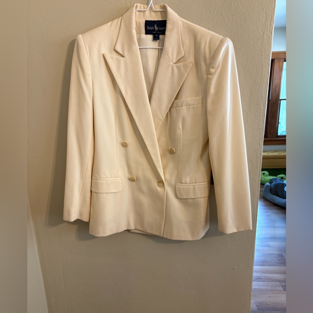 Vintage Ralph Lauren Cream Blazer